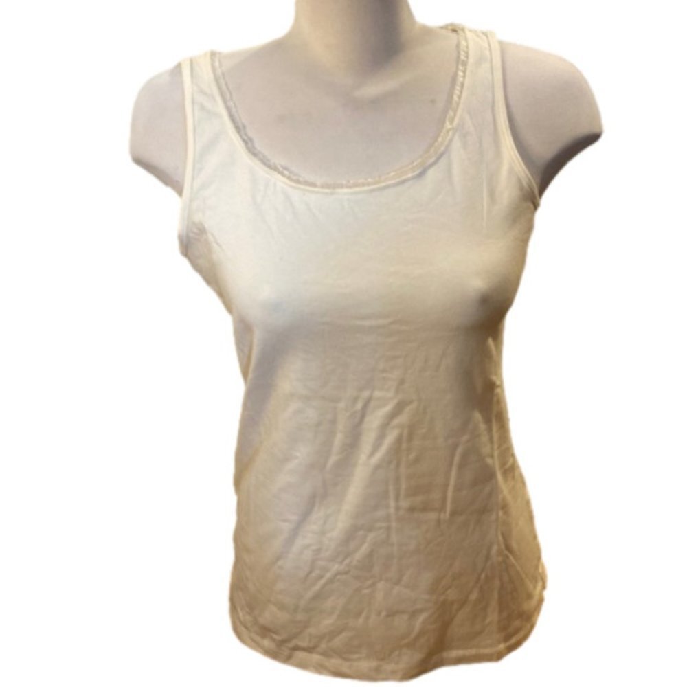 NORTHERN Reflections Women's White Tank Top (Size Small)